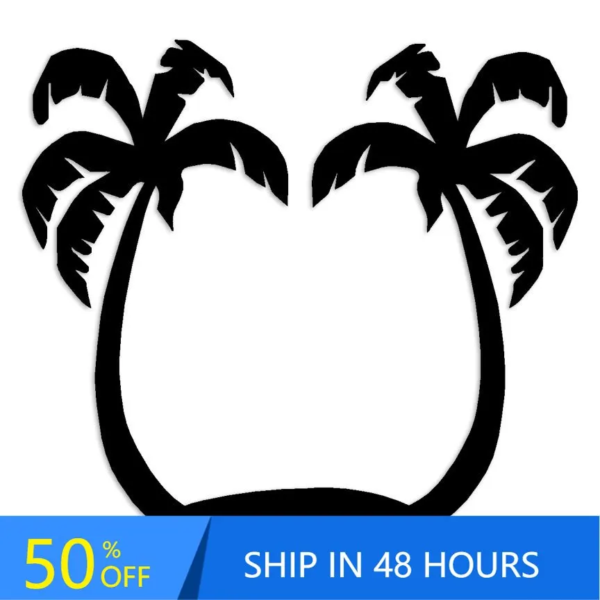 

Palm Tree Tropical IslandDecal Unique Laptop Car Motor Home Bumper Waterproof Vinyl Decal Sticker Aesthetic Trendy