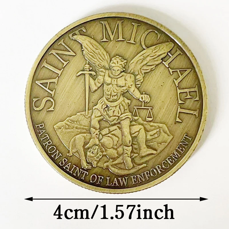 United States Las Vegas Metropolitan Police Department Souvenir  Coin Saint Micheal Pattern Challenge Coin