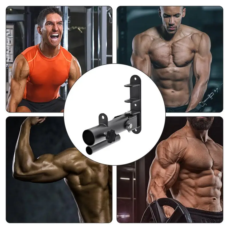 T-Bar Row Attachment Wall Mounted Barbell Gym Equipment T-Bar Row Squat Attachment Home Gym Fitness Equipment Barbell Squat Rack