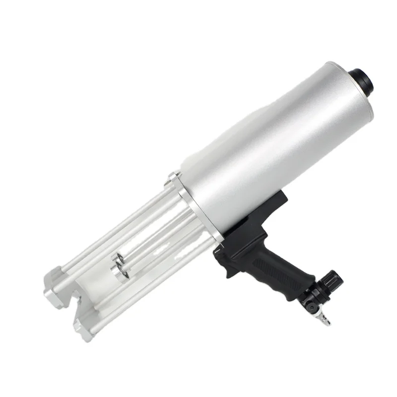 Aluminum Barrel AB Glue Sealant Gun for 400ml 1:1 Spray Tool Air Pneumatic Spray Gun Two Part Caulking Gun with air Compressor