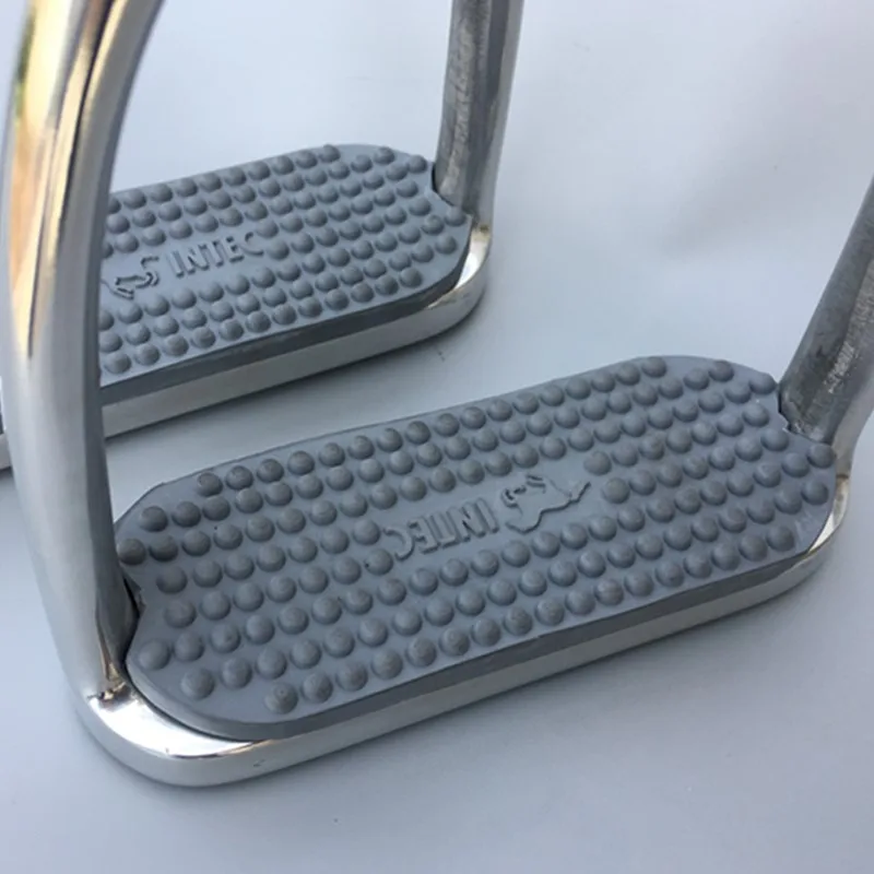 말 안전 등자, 스테인리스 스틸/알루미늄 합금 + 고무 패드