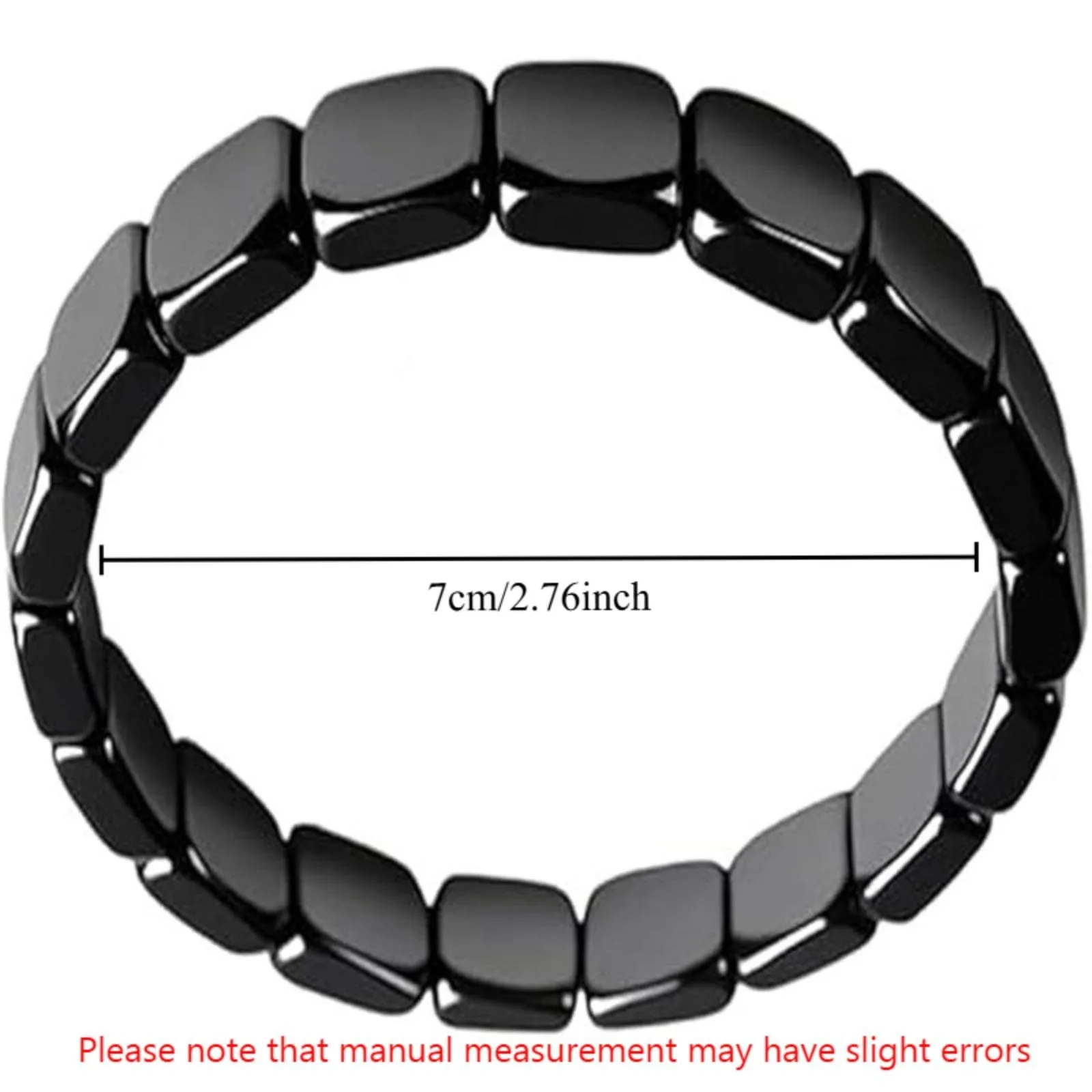 Hematite Bracelet Men - Reignites Masculine Energy, Natural Hematite Stone Beaded Stretch Healing Bracelets Valentines Birthday