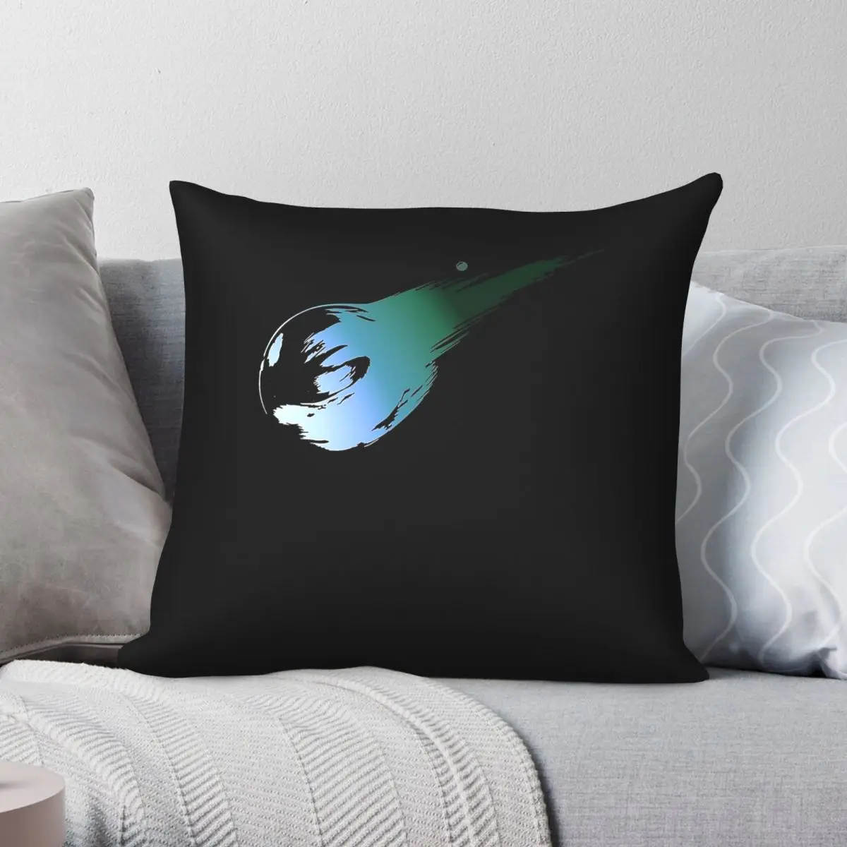 Meteor Offensive Spell Square Pillowcase Polyester Linen Velvet Creative Zip Decorative Home Cushion Cover 18