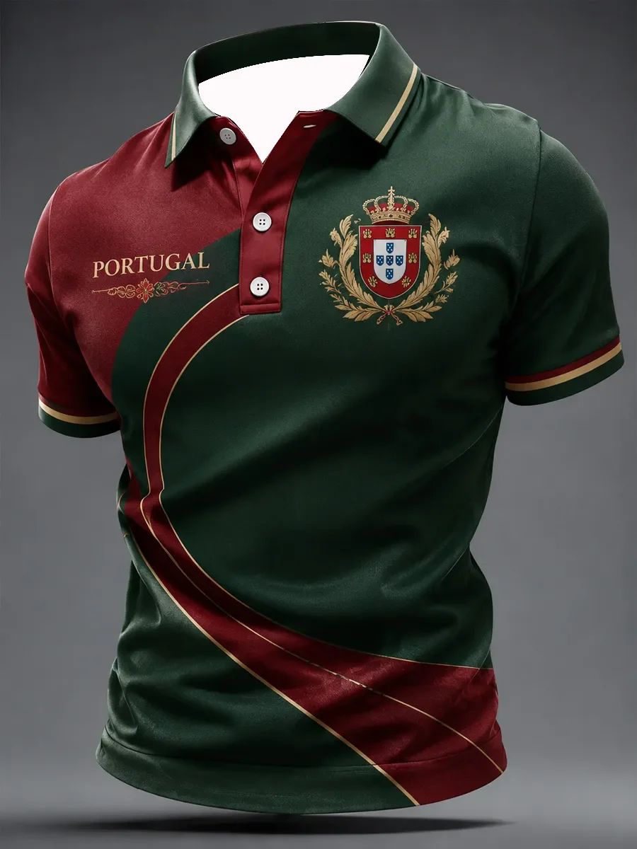 2026 Edition Portuguese Fans Football Polo Shirt - 3D Print - Comfortable and Breathable - Suitable for Both Men and Women