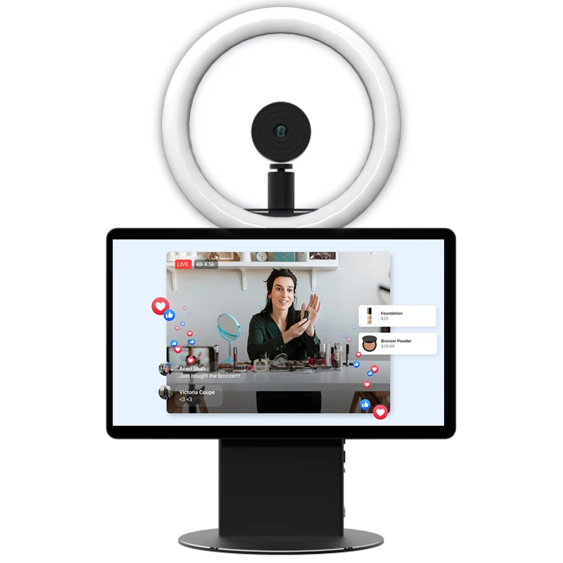 New Arrival 15.6 Inch 2K Video Device Broadcast Equipment All-in-one Live Streaming Machine For Facebook Tiktok Youtube