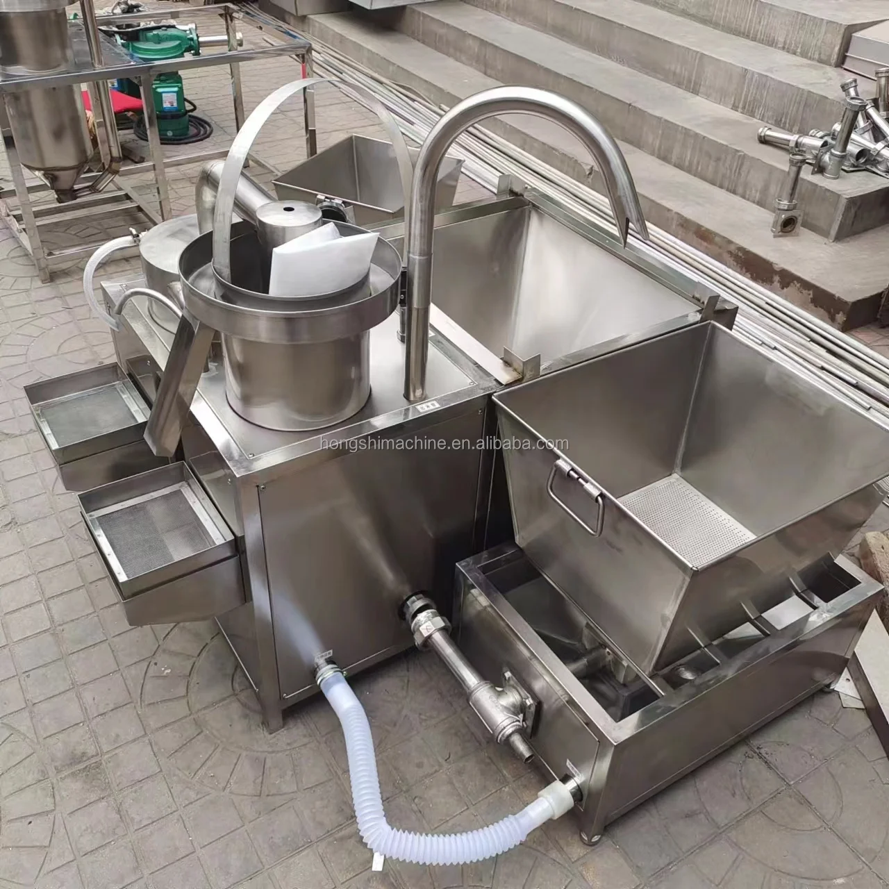 Automatic Industrial Rice Washer Cleaner Rice Cleaning Machine Commercial Rice Washing Machine