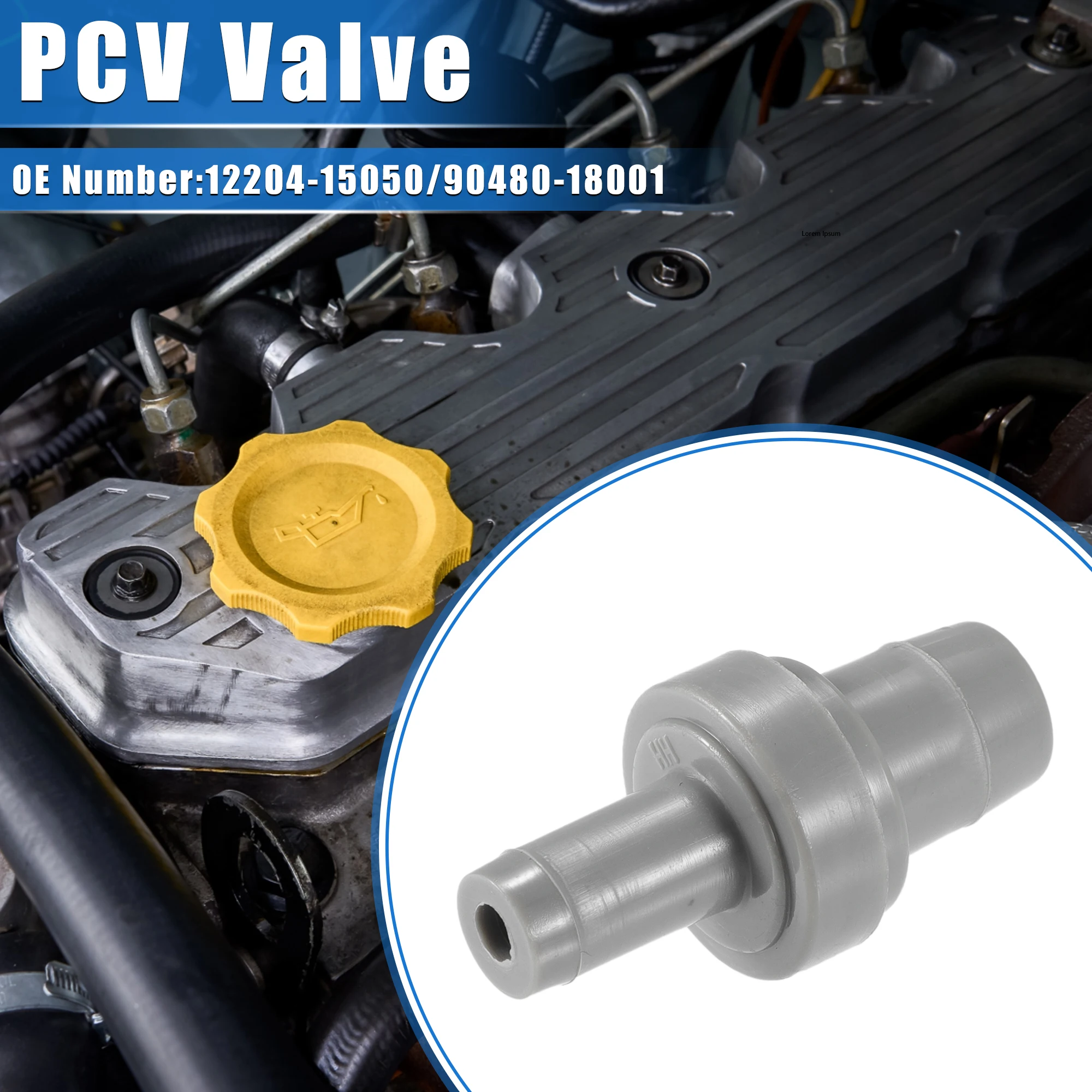

X Autohaux PCV клапан, совместимый с Toyota Corolla 1993-1997, выхлопной положительный клапан, вентиляционный клапан, фитинги