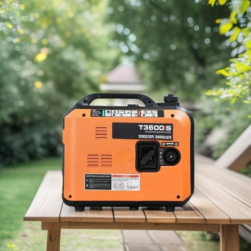 Silent Digital Inverter Generator 220V Small Household Unit Hand Crank & One Touch Start Emergency Power Supply