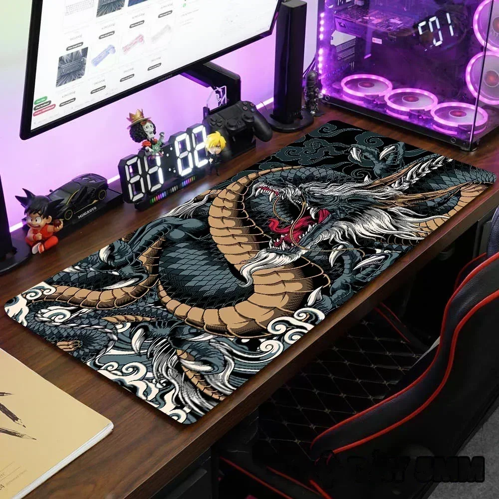 

Cartoon animal dragon theme mouse pad, non-slip bottom table mat, suitable for e-sports and animation fans, gaming accessories
