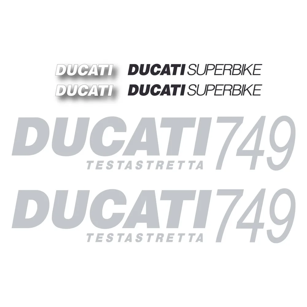 Road Motorbike compatible sticker kit Ducati 749 Testastretta