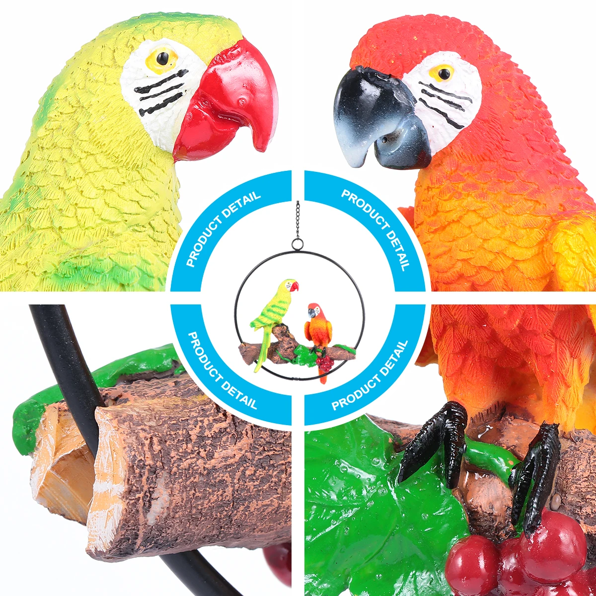 

Realistic Simulation Parrot Resin Craft Adorable Garden Ornament Ideal for Door Room Decor Simulation Parrot Bird Model