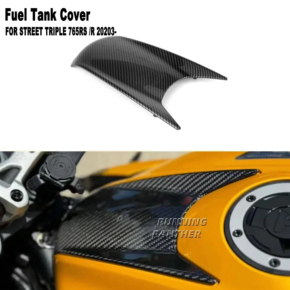 

For Street Triple 765 R RS 765R 765RS Moto2 2023 2024 Motorcycle Fuel Tank Air Box Front Upper Cover Carbon Fiber Fairing Cowl