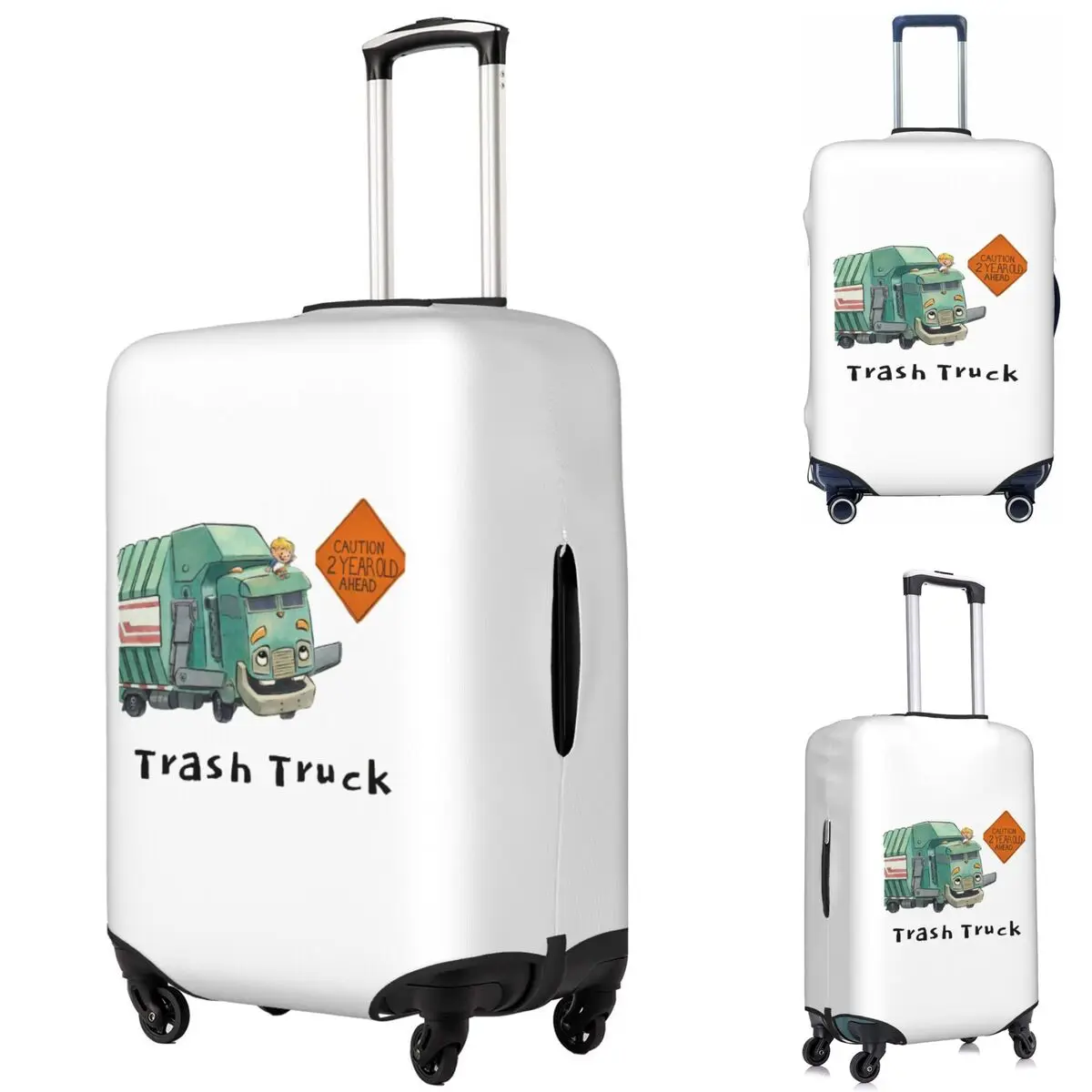 

Trash Truck Cartoon Netflix Suitcase Cover Protection Elastic Trip Luggage Protector Covers for 18-32 Inch