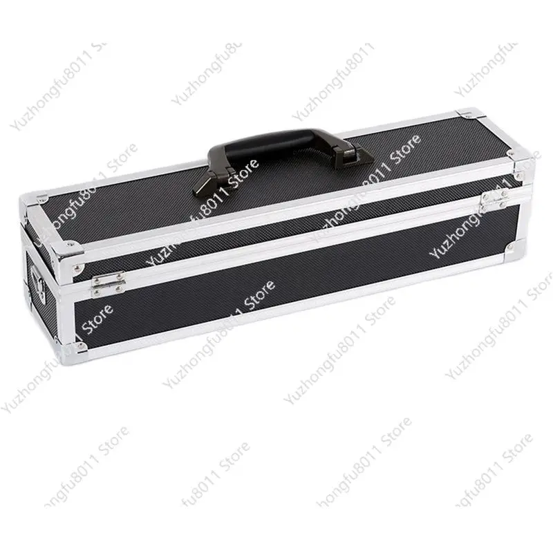 Aluminum Tool Case - Foam Insert, Storage Case Organizer with Shoulder Strap for Knives, 50cm Length X 12cm Width X 12cm Height