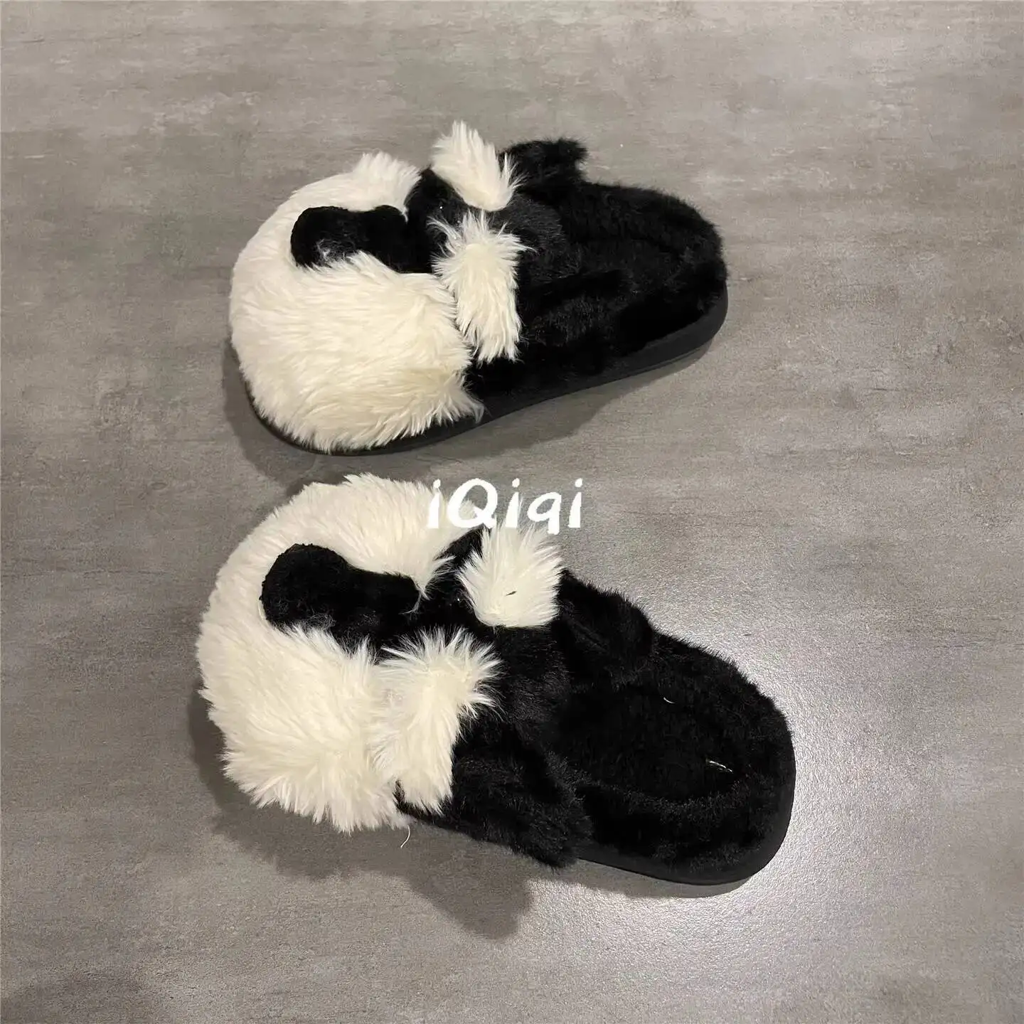 

Cute Dog Slippers 2025 Autumn Winter Women's Cute Puppy Cotton Home Slippers Indoor Household Fleece Lined Warm Fuzzy Slippers