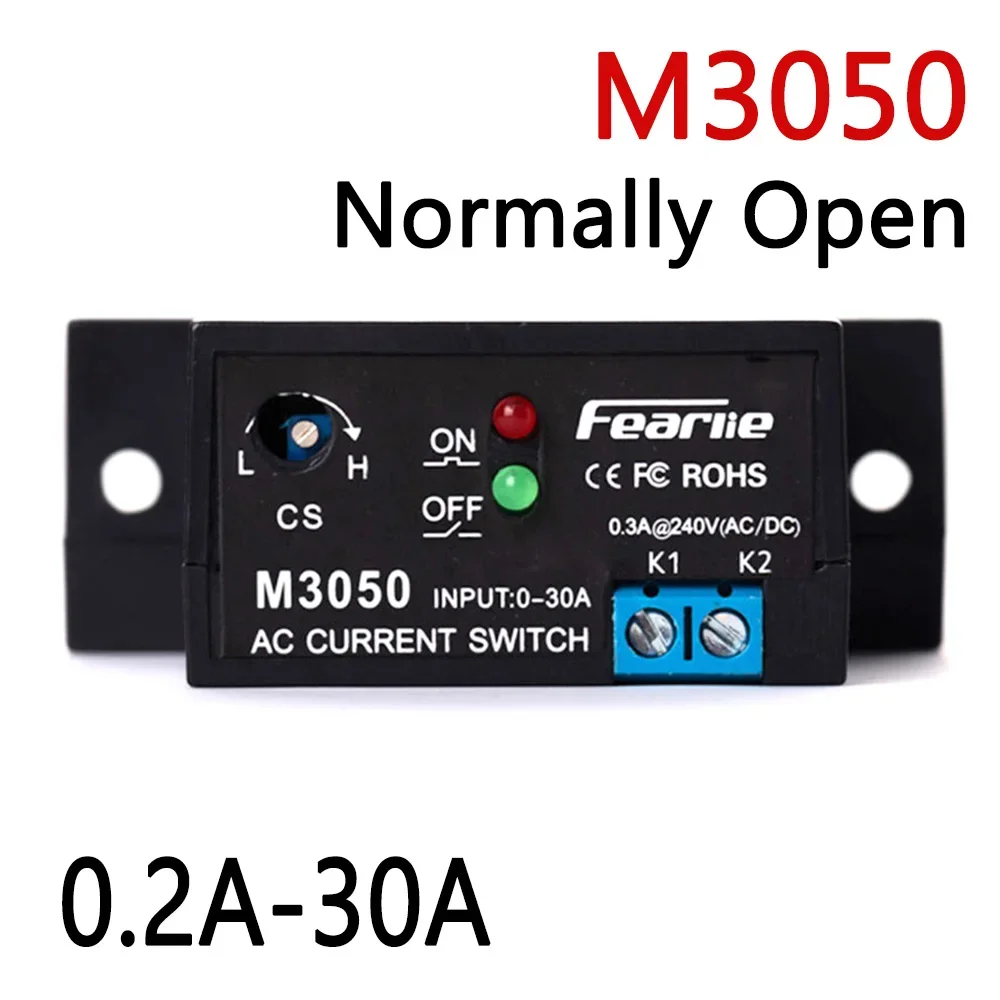 M3050 Current Sensing Switch 20A-200A AC Detection Alarm Mutual Inductance Control Auto Reset Non-contact Electronic Switches