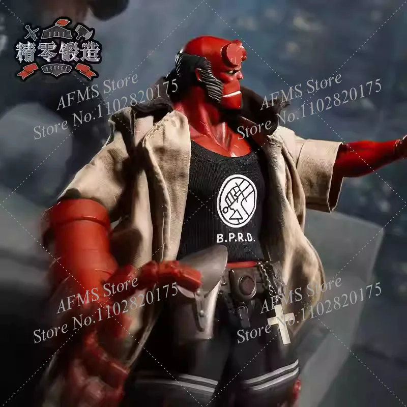 1/12 Scale Collectible Figure Hellboy เสื้อกีฬา T เสื้อกางเกงขาสั้น Fit 6 นิ้ว 1000 ของเล่นผู้ชายทหาร Action Figure Body ตุ๊กตา