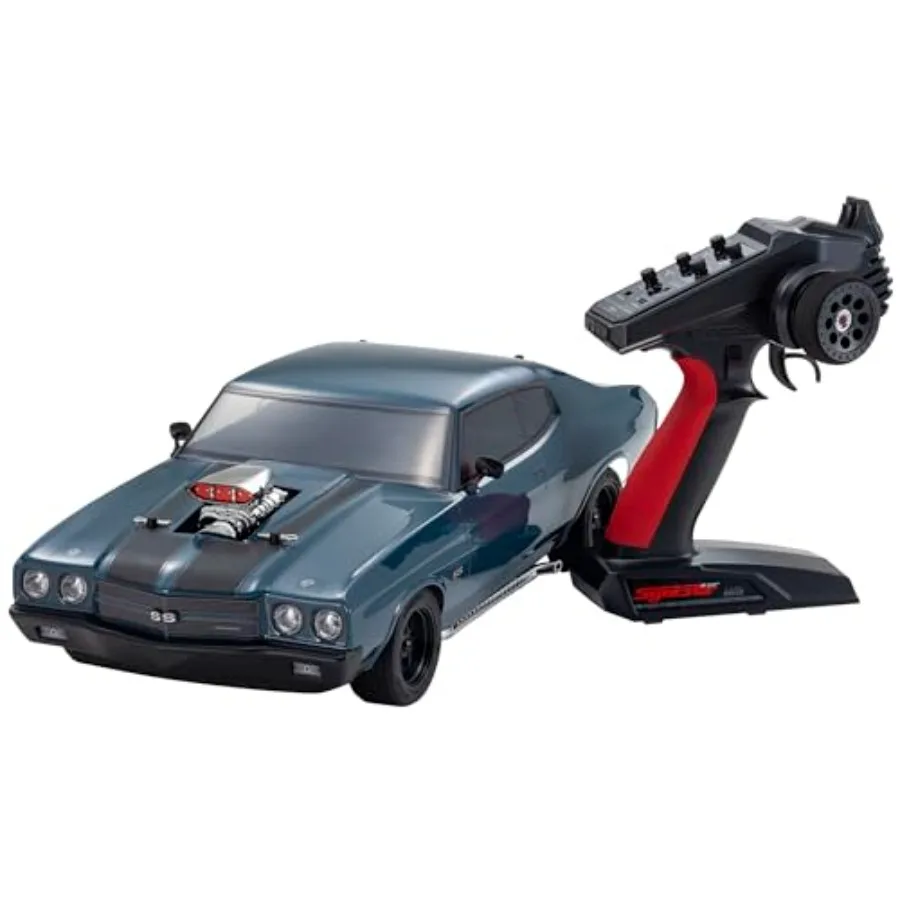 

Fazer Mk2 Ve 1970 Chevelle Supercharged Dark Blue RC Car for Racing Enthusiasts with High-Speed Performance and Durable ABS Bod