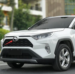 For Toyota RAV4 RAV 4 2019 2020 2021 Chrome Car Front Frame Mark Grille Cover Trim Grill Emblem Badge Logo Cover Sticker Styling
