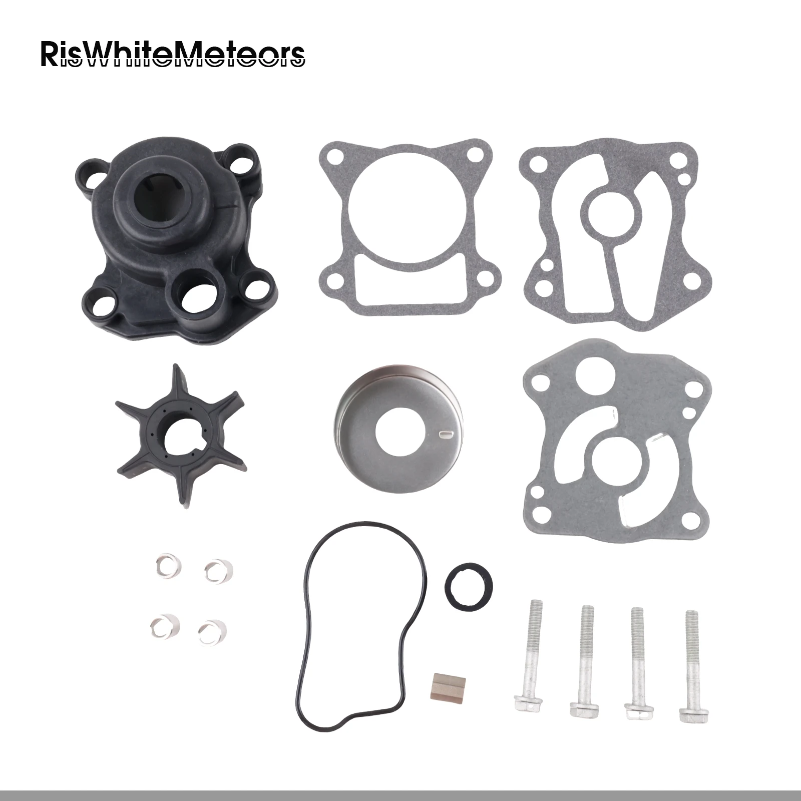 

RisWhiteMeteors 06193-ZV5-020 06193-ZV5-000 Water Pump Repair Kit Replacement for Honda Outboard 35-50HP