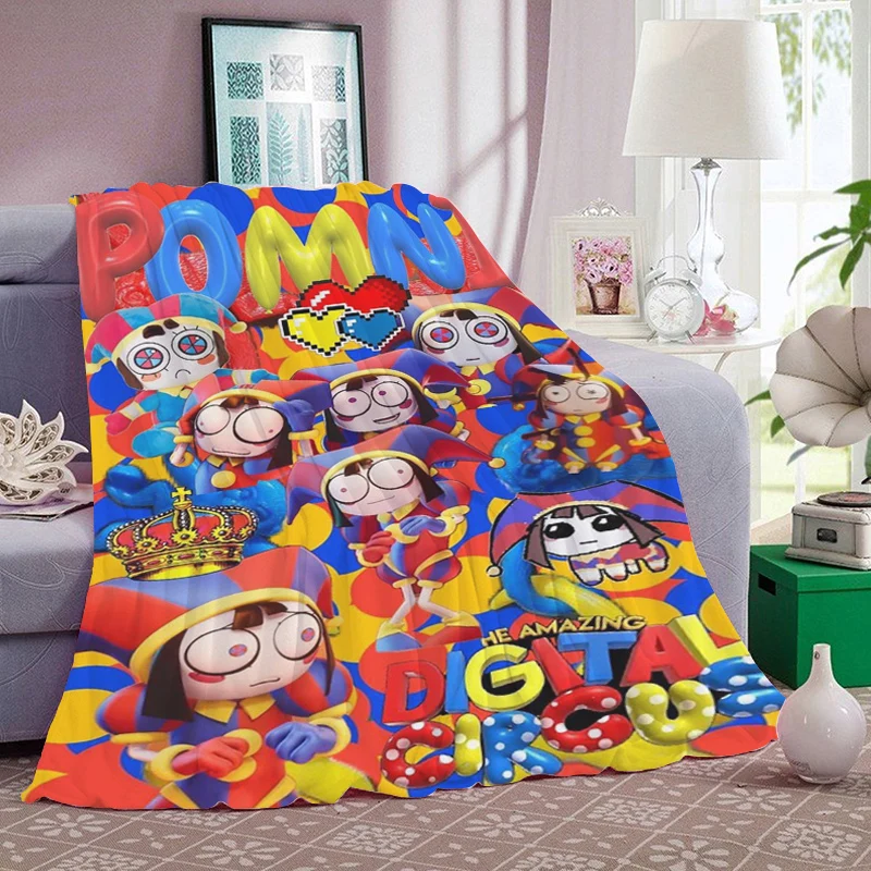 Bed Blanket Sofa Winter Warm D-Digital D-Circus Fleece Camping Custom Fluffy Soft Blankets King Size Microfiber Bedding