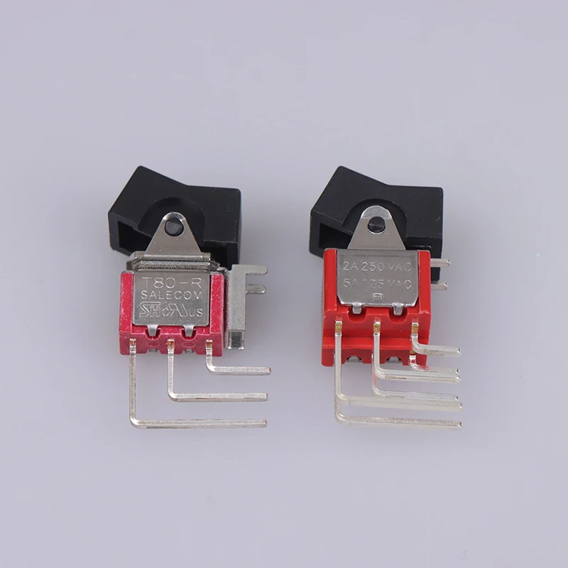 

1 шт. Новый кнопочный переключатель RLS-202-A4-00 с изогнутыми ножками, тип «коромысло», боковой.