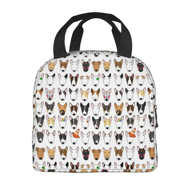 Multi Bull Repita Isolado Lunch Bag para As Mulheres Amante Dog Bull Terrier Cooler Thermal Bento Box Praia Camping Viagem