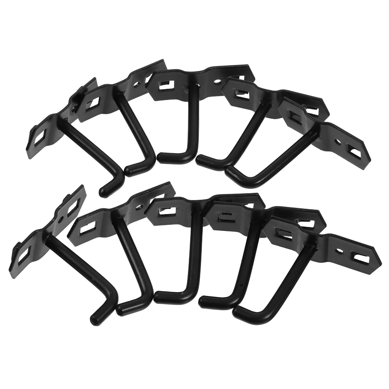 

10 Pcs Hole Pegboard Hooks Wall Shelf Brackets Hook Heavy Duty Wall Brackets Adjustable Rack Black Storage Tool Shelf