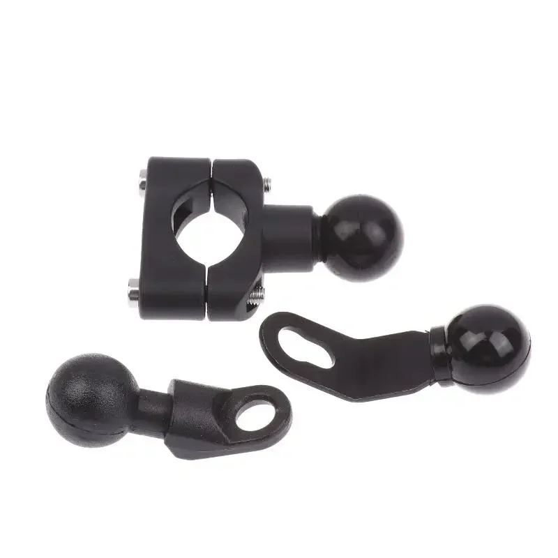 1 Set 2.3cm Ball Clamp Bracket For Motorbike Phone Holder PJ10/PJ13/PJ18 Motorcycle Handlebar Mount Base Kit Accessories