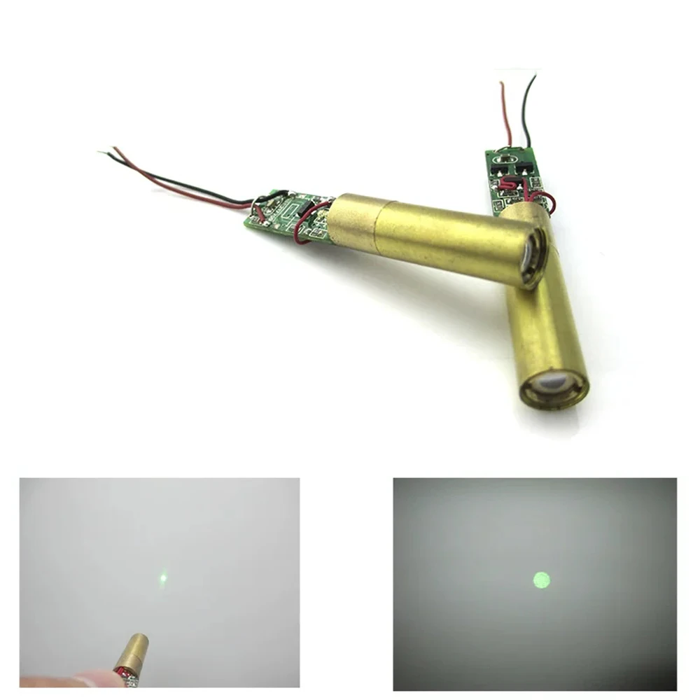 532nm 5mW 8mm APC Green Dot Laser Module DC2.8-3.2V Semiconductor Green Laser Positioning Light for DIY Alignment Marking