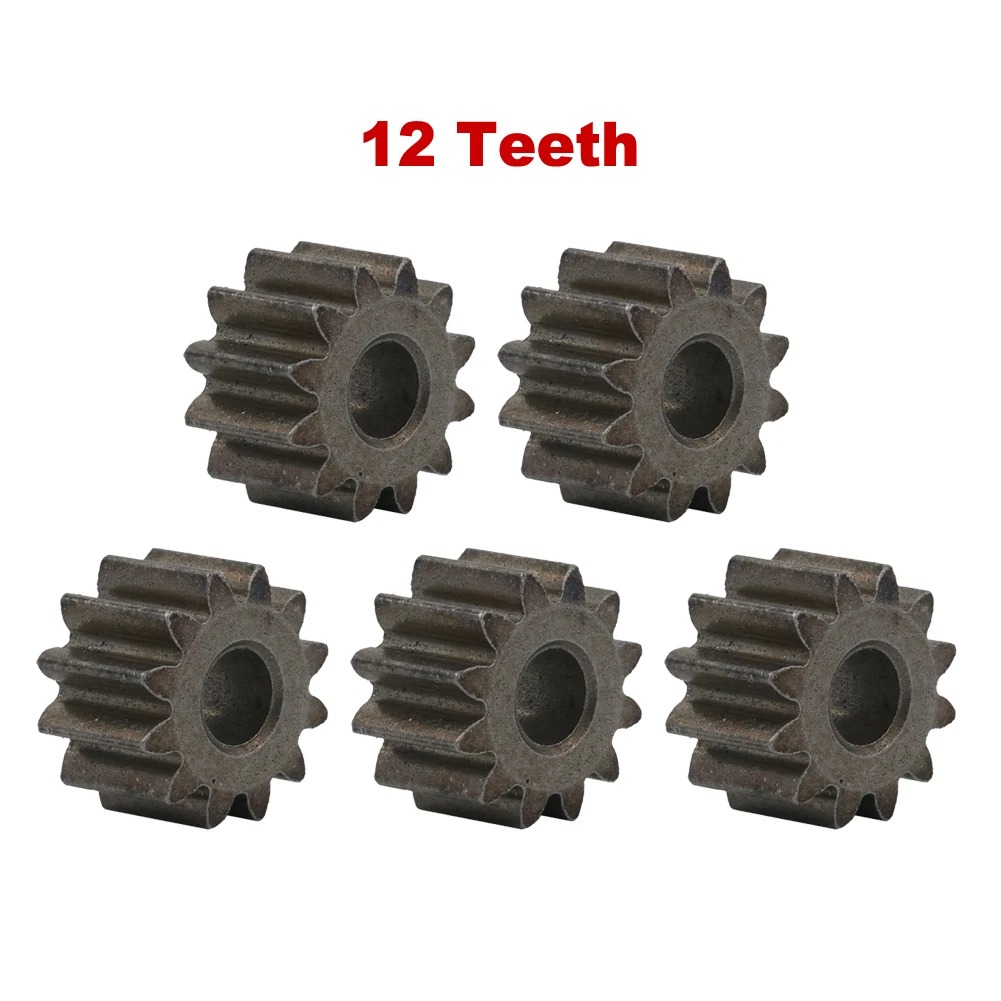 5pcs 9/12Teeth Gear D Type Gear For Cordless Drill Charge Screwdriver 550 Motor Metal Gear Power Tool Accessories