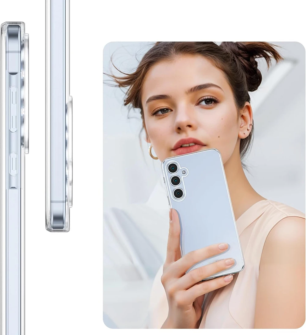 Custodia morbida in silicone ultra sottile per Samsung Galaxy S24 S23 S21 FE S22 Plus Ultra A55 A35 A15 A25 A54 A14 A34 A24 A05S Cover trasparente