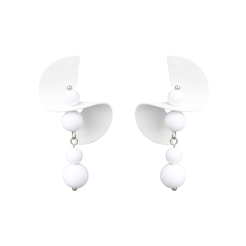 Elegant White Bride Noble Romantic Earrings Women