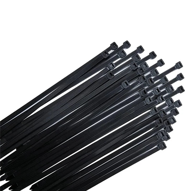 

AB33-3X Cable Ties Black Pack Of 300 Mm X 7.6 Mm UV Resistant Ultra With 75 Kg Tensile Strength Heat Resistant Durable