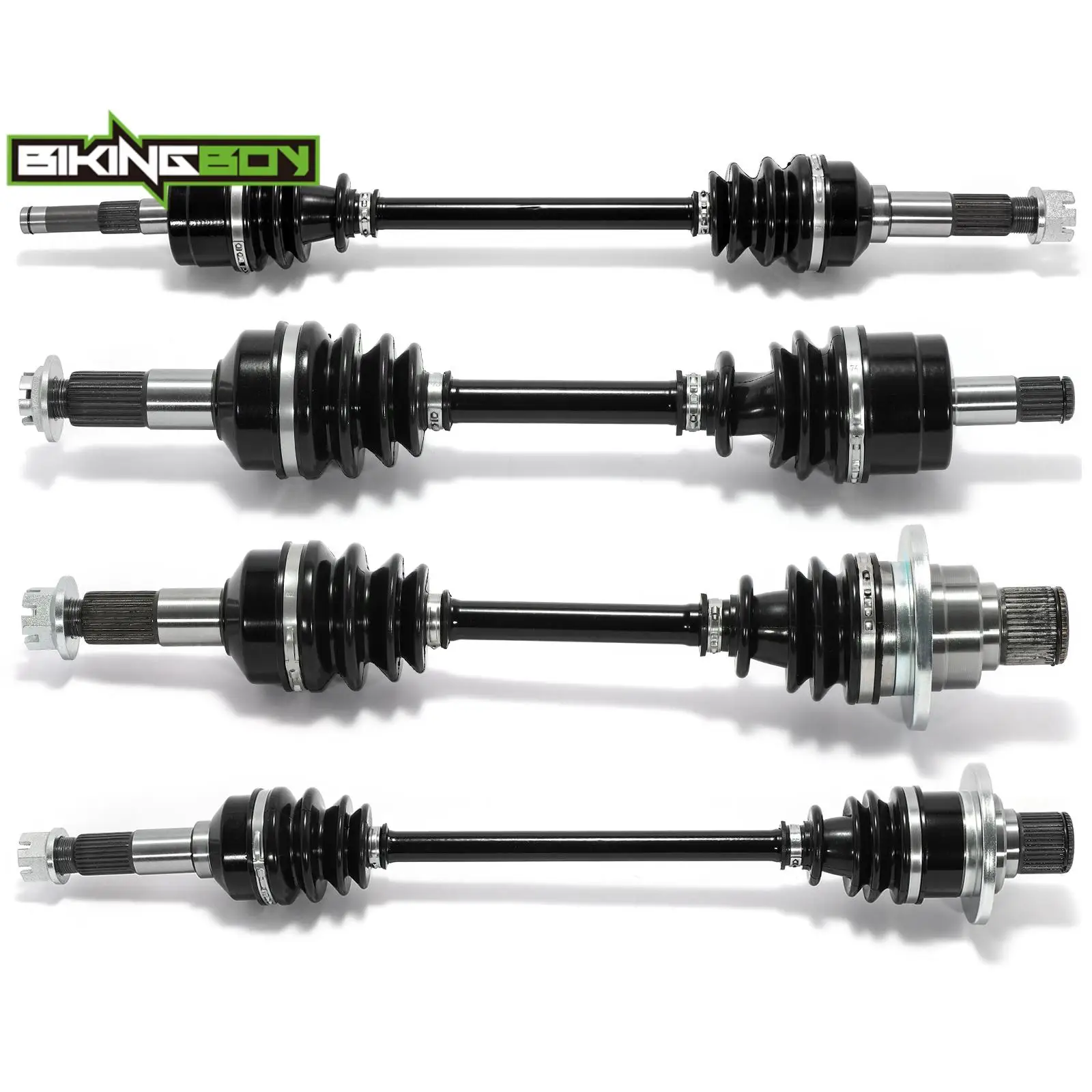 BIKINGBOY Conjunto de Eje de Transmisión Delantero y Trasero para Yamaha Rhino 450 YXR450F 06 07 08 09 Rhino 660 YXR660F 2004 2005 2006 2007