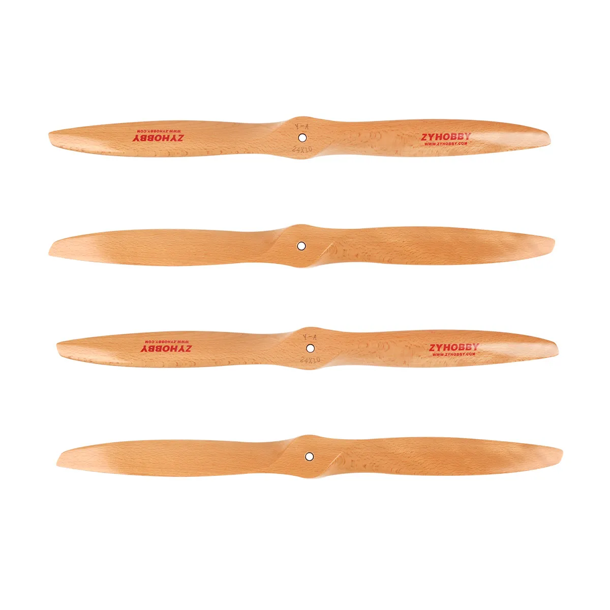 1Pc  Strong Wooden Propeller CW Gasoline Prop For RC Fix Wing Airplane 24x8 24x10 26X10 26x8