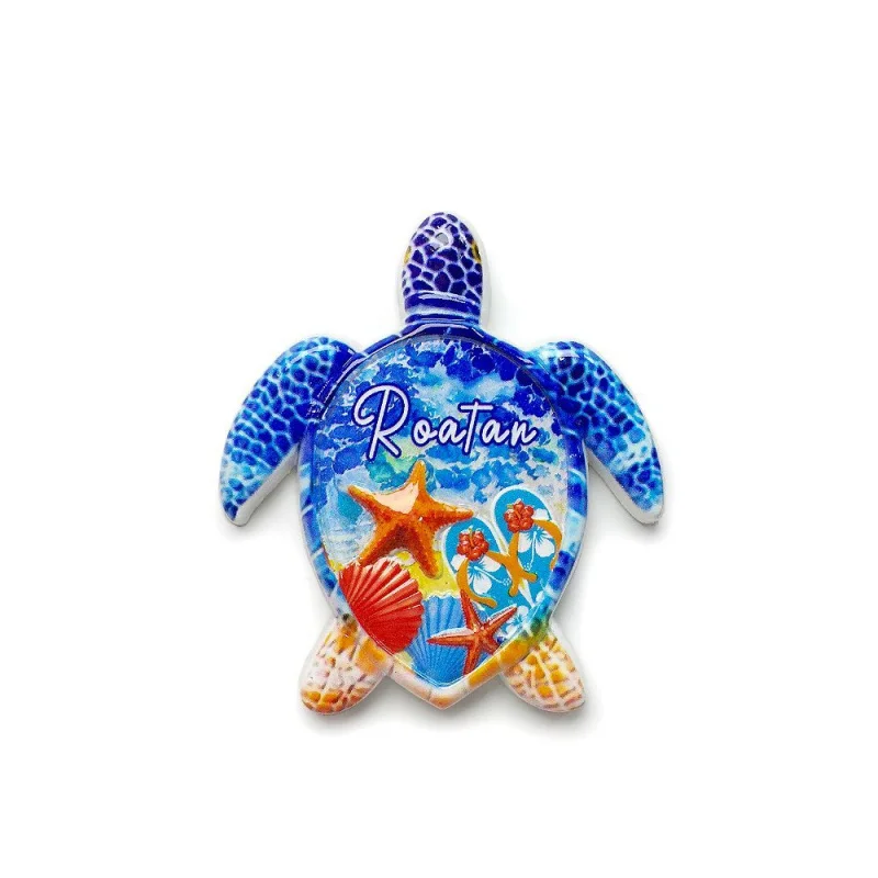 

CaribbeanRoatanTurtle Travel Souvenir Decoration 3D Magnetic Fridge Magnet