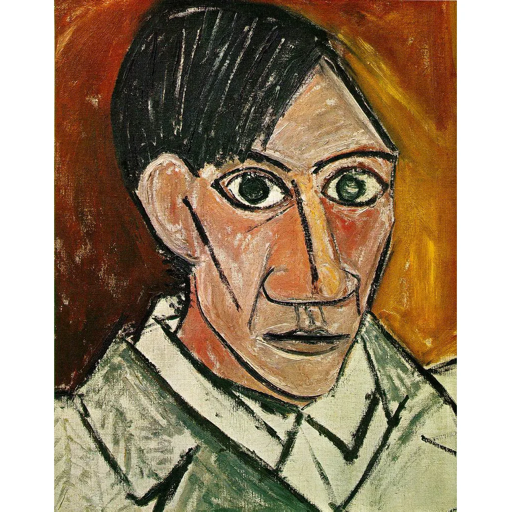 

Pablo Picasso Self-Portrait+, Hand painted Expressionism Artworks, Famous oil painting reproduction,Modern wall art canvas