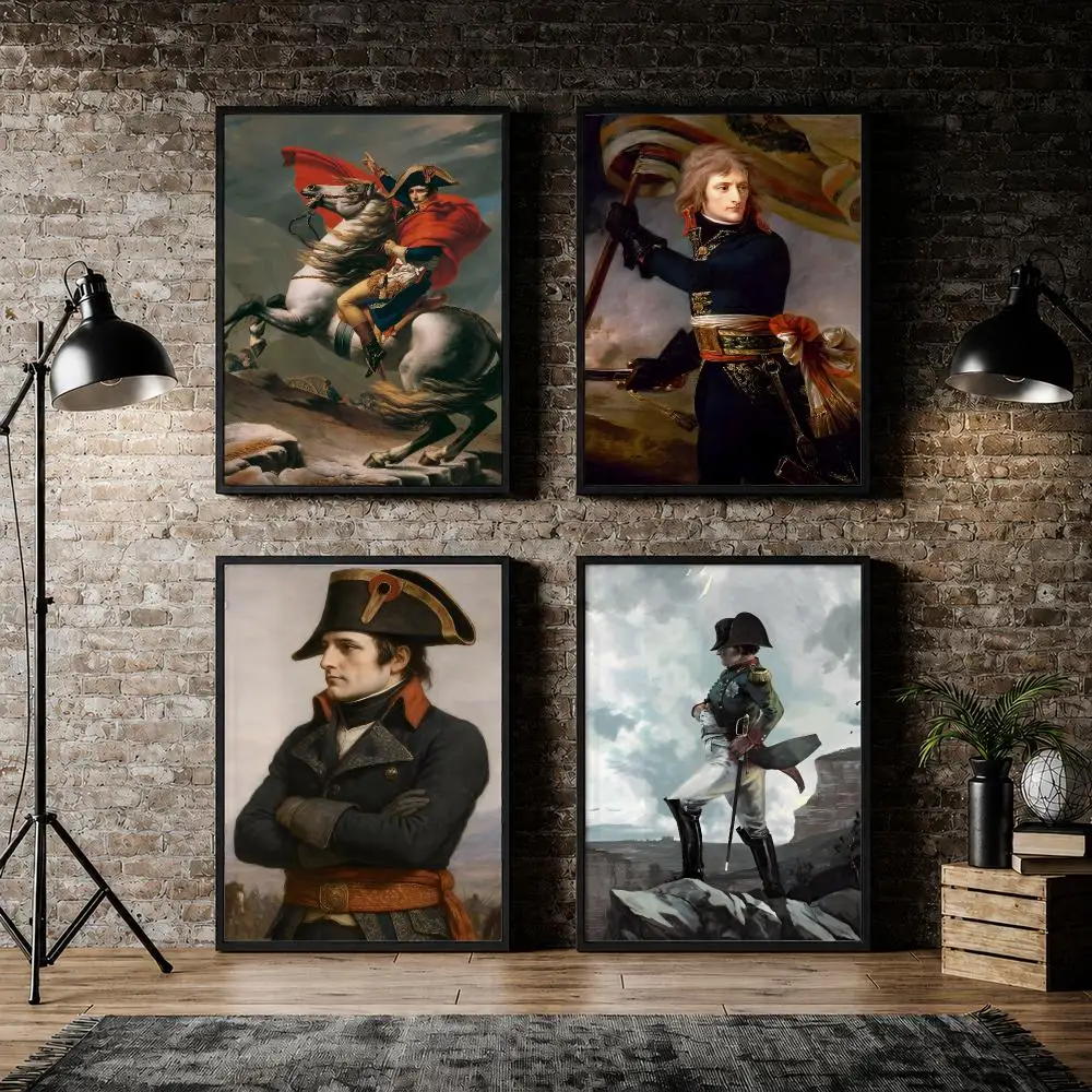 Napoleon Bonaparte Portrait Art Poster Pvc HD Peel and Stick Modern poster Home Office Living Room Dining Room Wall Decor