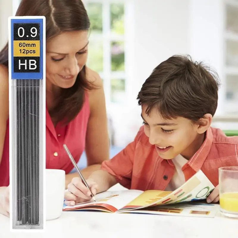Mechanical Pencil Refills 12 Pieces Pencils Lead Refills Pens Supplies For Home Family Friends Girls Students School Study