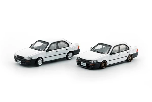 New BMC 1:64 Corolla AE100 1996 Grey Diecast Alloy Toy Cars Simulation Model By BM Creations For Collection gift