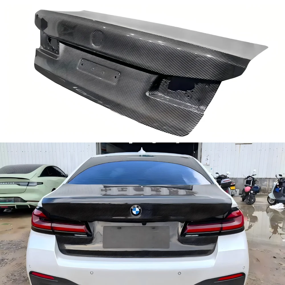 

Для BMW M5 F90 2017-2023 сменная крышка багажника из углеродного волокна, модифицированные комплекты кузова, автомобильные аксессуары