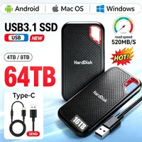 Unidad SSD externa portátil USB 3.1 tipo C de aluminio