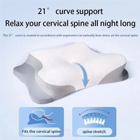 Butterfly Memory Foam Cervical Pillow, Ergonomically Contoured Pillow for Side, Back, Stomach Sleepers,Slow rebound technology