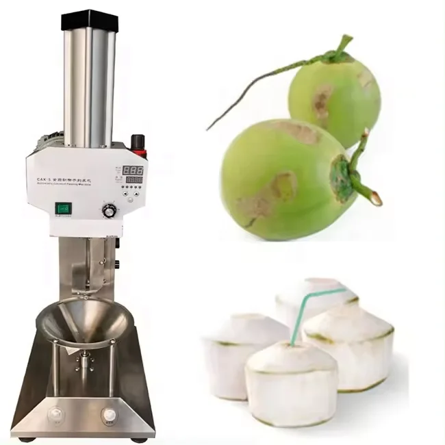 Efficient Skin Trimming Peeler Young Tender Green Coconut Peeling Machine