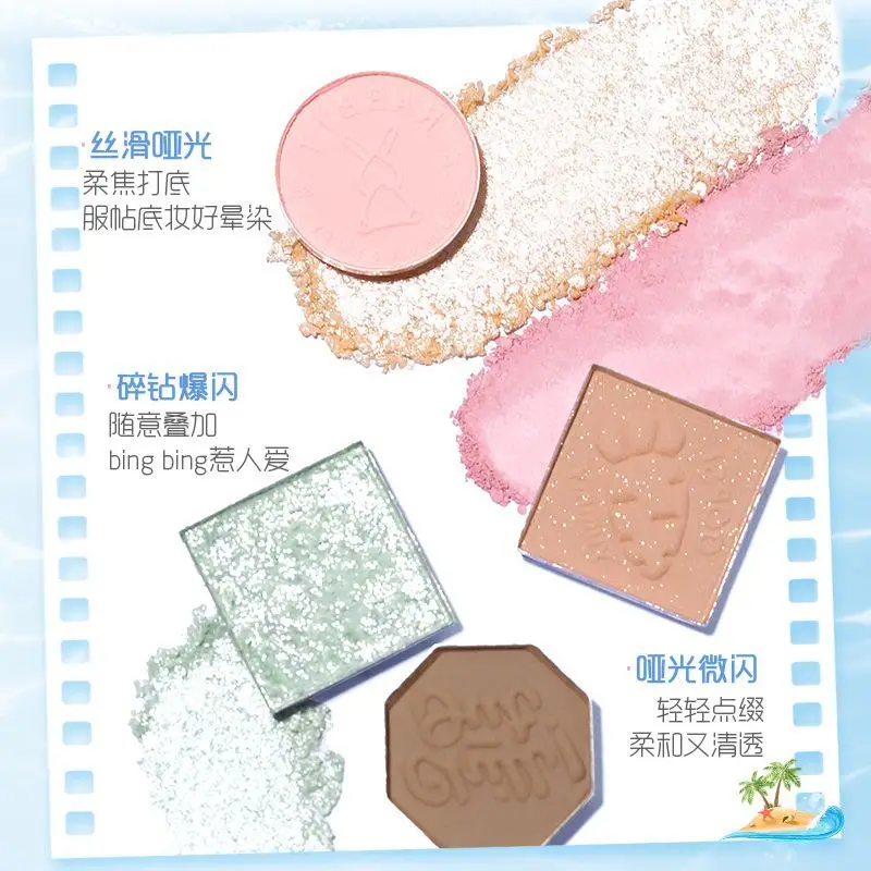 Paleta Cieni do Powiek 15 Kolorów Bogini Księżyca - Matowe, Delikatne, Błyszczące Rozświetlacze - Zimne Odcienie Niebieskiego i Różu - Utopia Tajemniczy Sen - Paleta Kolorów