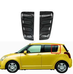 For Suzuki Swift 4 Door Version 2005-2010 Carbon Rear Window Blind Shades Louver Molding Cover Sticker Trim Accessories