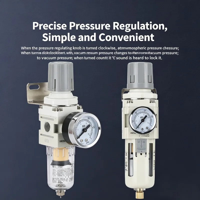 AW2000-02 AW3000-03 AW4000-04 Compressor Air Filter Controller Oil Seperator Filters Pneumatic Air Pressure Regulator