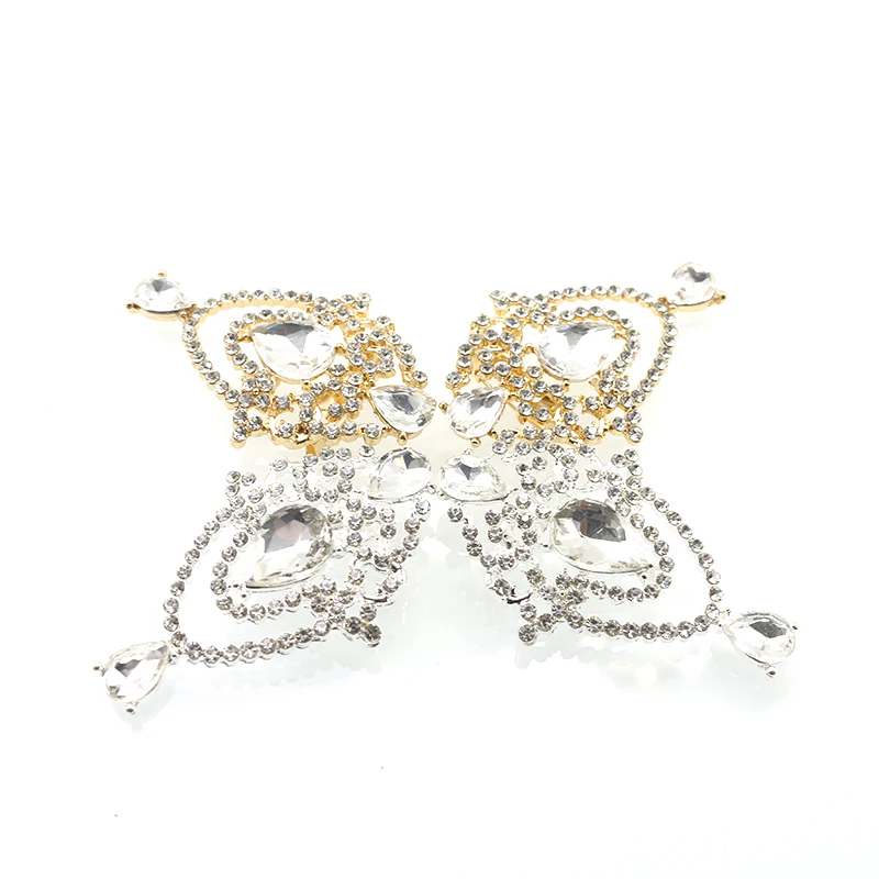 2Pcs/Lot34 * 53MM Crystal Brooch Korean Version Fashionable DIY Coat jacket Clothing Accessories Versatile Pin Brooch