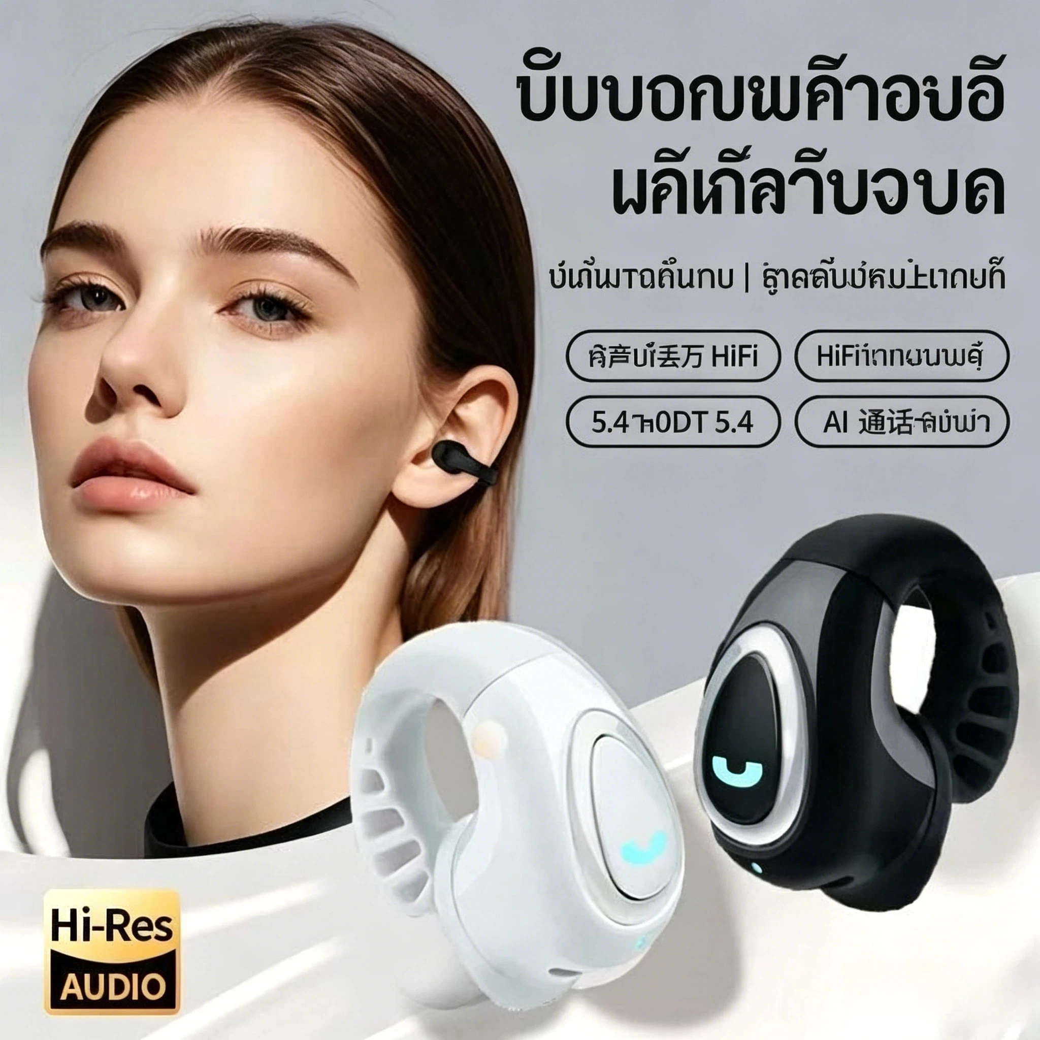 BT Earphone Clip On Monaural Inear Motion Stereo Bone Conduction Business